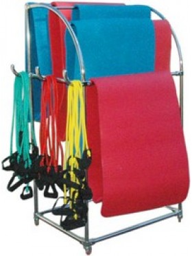 Мобильная подставка для гимнастических ковриков, эспандеров и роллов пилатес